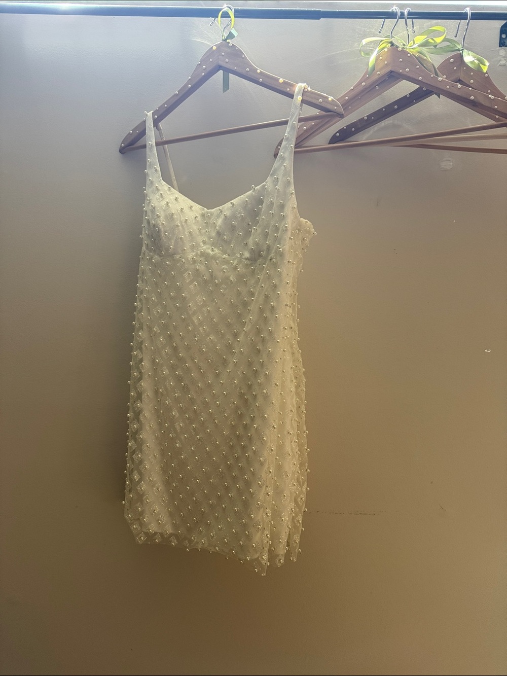 Ivory Beaded Slip Dress - Women Intimates & Sleepwear